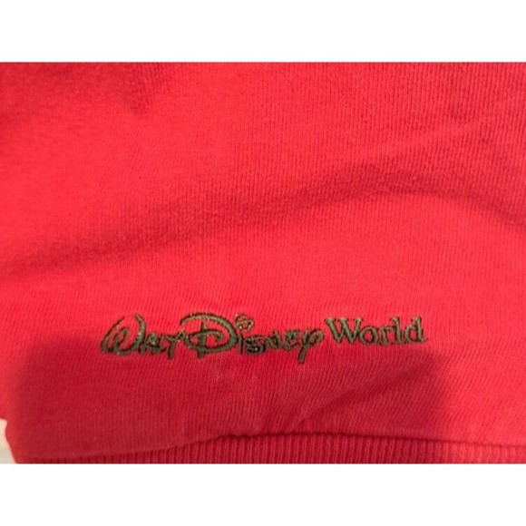 Walt Disney World Red Sweater with Christmas Mickey Embroidered on Collar Sz XXL - Picture 4 of 6